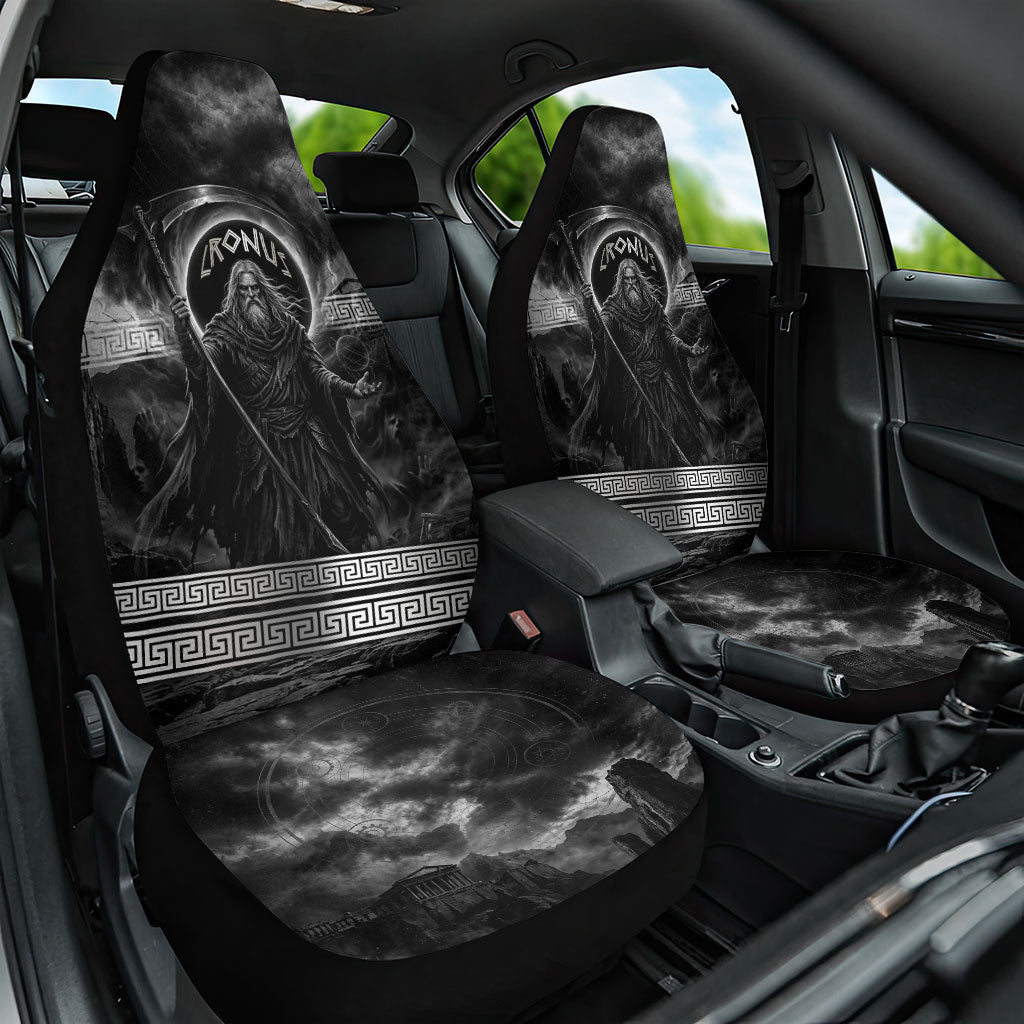 Cronus Father Of Gods Greek Car Seat Cover Titan Leader Cronus Scythe Greek Key Art