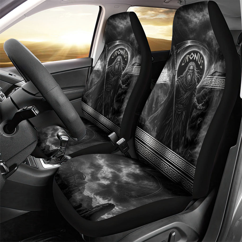 Cronus Father Of Gods Greek Car Seat Cover Titan Leader Cronus Scythe Greek Key Art