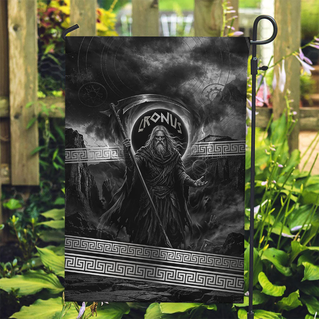 Cronus Father Of Gods Greek Garden Flag Titan Leader Cronus Scythe Greek Key Art