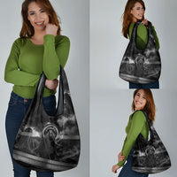 Cronus Father Of Gods Greek Grocery Bag Titan Leader Cronus Scythe Greek Key Art