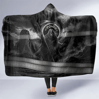 Cronus Father Of Gods Greek Hooded Blanket Titan Leader Cronus Scythe Greek Key Art