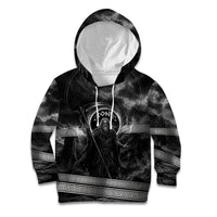 Cronus Father Of Gods Greek Kid Hoodie Titan Leader Cronus Scythe Greek Key Art