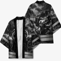 Cronus Father Of Gods Greek Kimono Titan Leader Cronus Scythe Greek Key Art