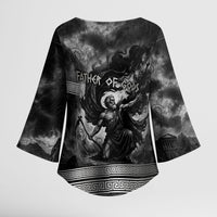 Cronus Father Of Gods Greek Kimono Sleeve Blouse Titan Leader Cronus Scythe Greek Key Art