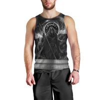 Cronus Father Of Gods Greek Men Tank Top Titan Leader Cronus Scythe Greek Key Art