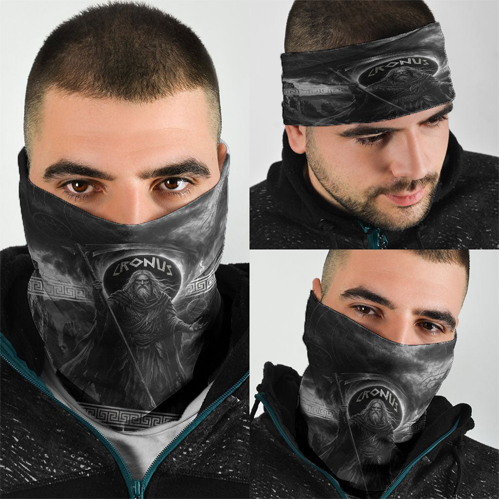 Cronus Father Of Gods Greek Neck Gaiter Titan Leader Cronus Scythe Greek Key Art