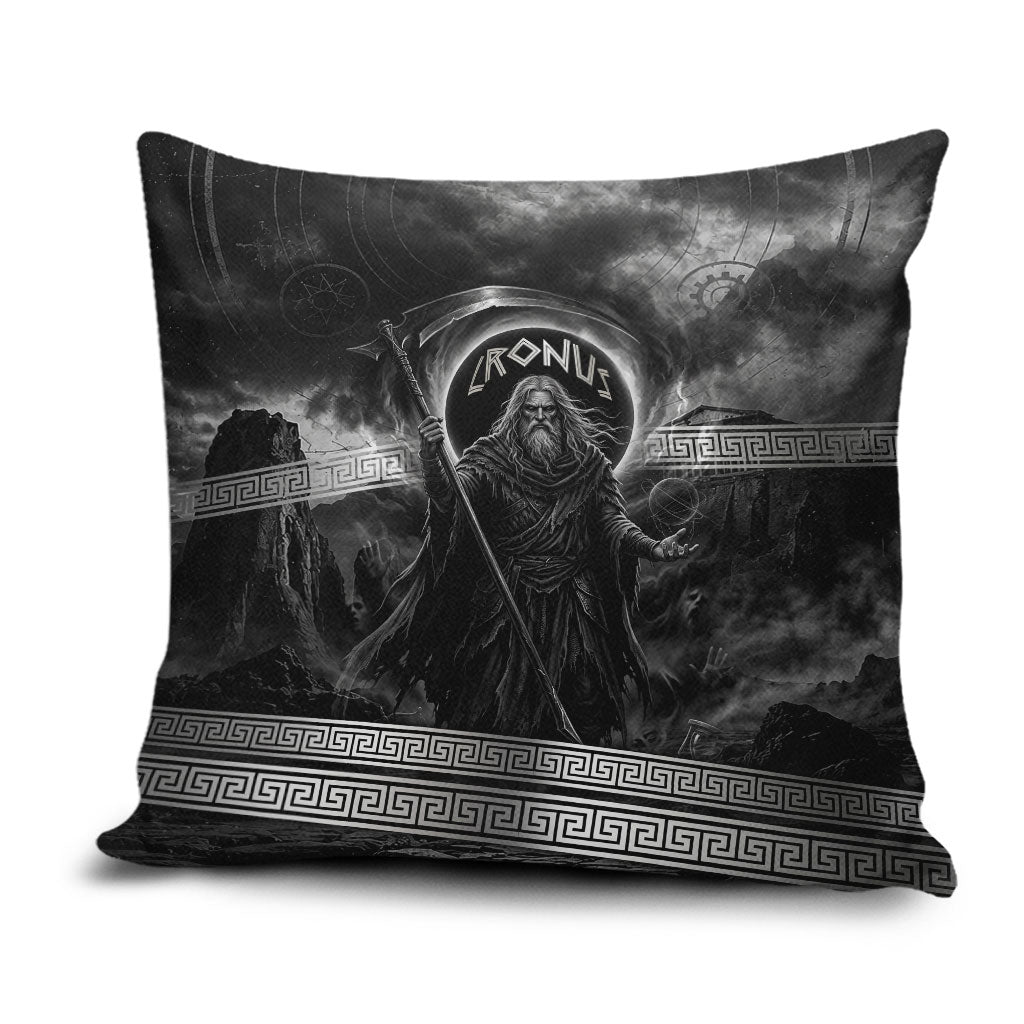 Cronus Father Of Gods Greek Pillow Cover Titan Leader Cronus Scythe Greek Key Art
