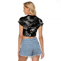 Cronus Father Of Gods Greek Raglan Cropped T Shirt Titan Leader Cronus Scythe Greek Key Art