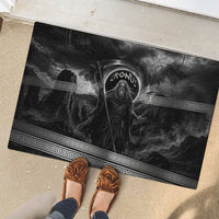 Cronus Father Of Gods Greek Rubber Doormat Titan Leader Cronus Scythe Greek Key Art