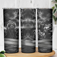Cronus Father Of Gods Greek Skinny Tumbler Titan Leader Cronus Scythe Greek Key Art