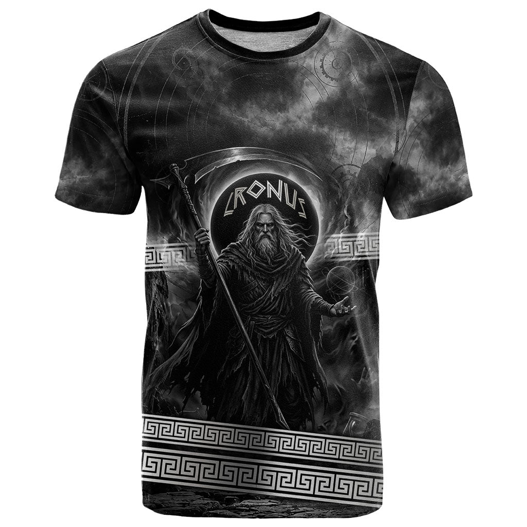 Cronus Father Of Gods Greek T Shirt Titan Leader Cronus Scythe Greek Key Art