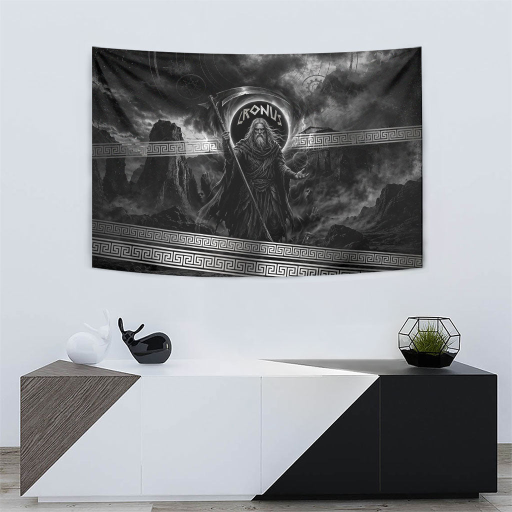 Cronus Father Of Gods Greek Tapestry Titan Leader Cronus Scythe Greek Key Art