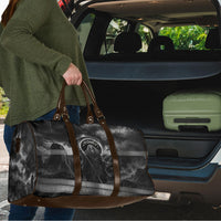 Cronus Father Of Gods Greek Travel Bag Titan Leader Cronus Scythe Greek Key Art