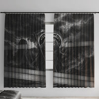 Cronus Father Of Gods Greek Window Curtain Titan Leader Cronus Scythe Greek Key Art
