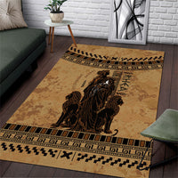 Rhea Mother Who Defied Destiny Area Rug Titaness Rhea Lions Greek Key Pottery Art