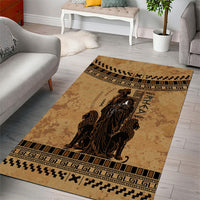 Rhea Mother Who Defied Destiny Area Rug Titaness Rhea Lions Greek Key Pottery Art