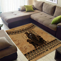Rhea Mother Who Defied Destiny Area Rug Titaness Rhea Lions Greek Key Pottery Art