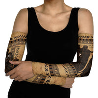 Rhea Mother Who Defied Destiny Arm Sleeves Titaness Rhea Lions Greek Key Pottery Art