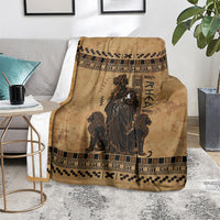 Rhea Mother Who Defied Destiny Blanket Titaness Rhea Lions Greek Key Pottery Art