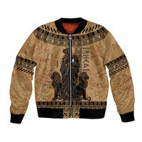 Rhea Mother Who Defied Destiny Bomber Jacket Titaness Rhea Lions Greek Key Pottery Art