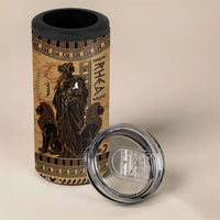 Rhea Mother Who Defied Destiny 4 in 1 Can Cooler Tumbler Titaness Rhea Lions Greek Key Pottery Art