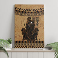 Rhea Mother Who Defied Destiny Canvas Wall Art Titaness Rhea Lions Greek Key Pottery Art