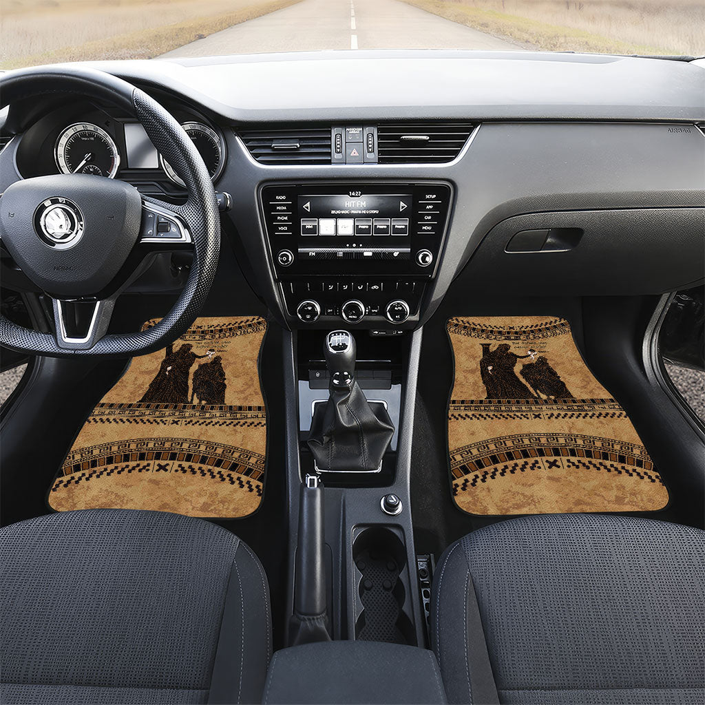 Rhea Mother Who Defied Destiny Car Mats Titaness Rhea Lions Greek Key Pottery Art