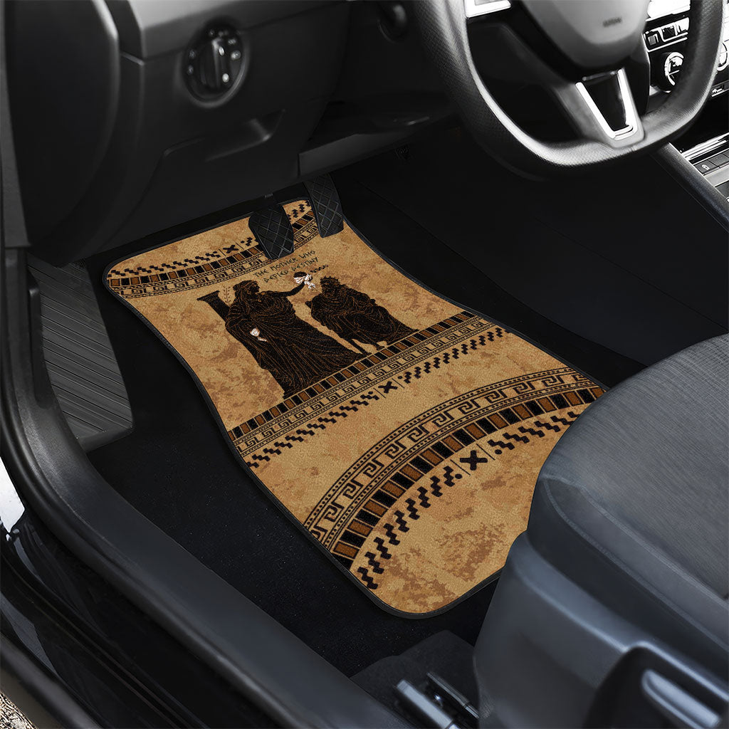 Rhea Mother Who Defied Destiny Car Mats Titaness Rhea Lions Greek Key Pottery Art