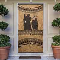 Rhea Mother Who Defied Destiny Door Cover Titaness Rhea Lions Greek Key Pottery Art