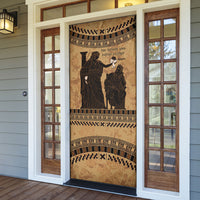 Rhea Mother Who Defied Destiny Door Cover Titaness Rhea Lions Greek Key Pottery Art