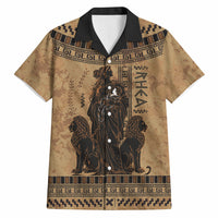 Rhea Mother Who Defied Destiny Hawaiian Shirt Titaness Rhea Lions Greek Key Pottery Art