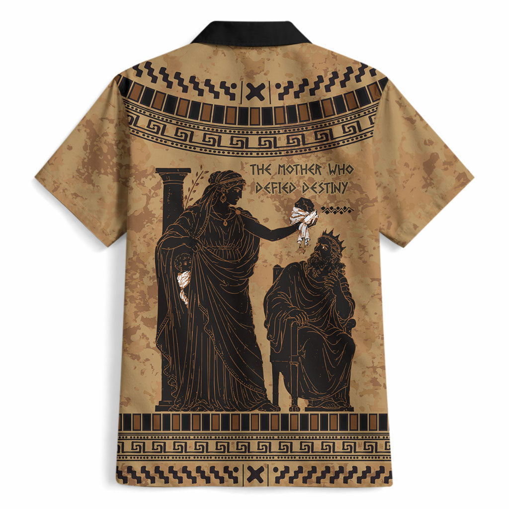 Rhea Mother Who Defied Destiny Hawaiian Shirt Titaness Rhea Lions Greek Key Pottery Art