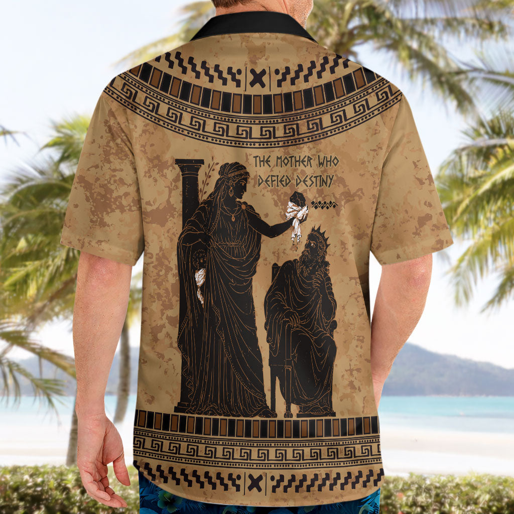 Rhea Mother Who Defied Destiny Hawaiian Shirt Titaness Rhea Lions Greek Key Pottery Art