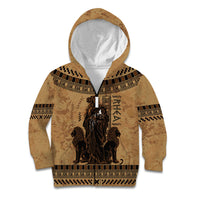 Rhea Mother Who Defied Destiny Kid Hoodie Titaness Rhea Lions Greek Key Pottery Art