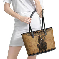 Rhea Mother Who Defied Destiny Leather Tote Bag Titaness Rhea Lions Greek Key Pottery Art