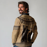 Rhea Mother Who Defied Destiny Long Sleeve Polo Shirt Titaness Rhea Lions Greek Key Pottery Art