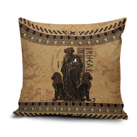 Rhea Mother Who Defied Destiny Pillow Cover Titaness Rhea Lions Greek Key Pottery Art