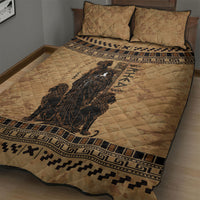 Rhea Mother Who Defied Destiny Quilt Bed Set Titaness Rhea Lions Greek Key Pottery Art