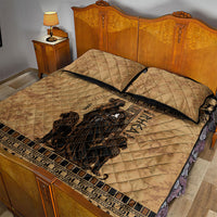 Rhea Mother Who Defied Destiny Quilt Bed Set Titaness Rhea Lions Greek Key Pottery Art