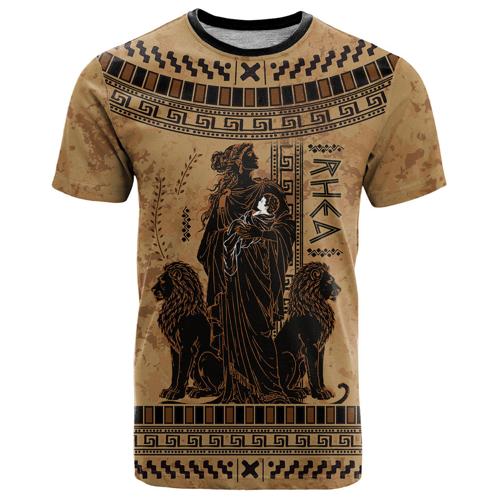Rhea Mother Who Defied Destiny T Shirt Titaness Rhea Lions Greek Key Pottery Art