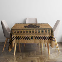Rhea Mother Who Defied Destiny Tablecloth Titaness Rhea Lions Greek Key Pottery Art