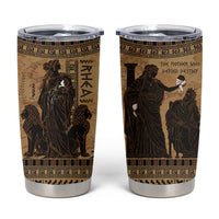 Rhea Mother Who Defied Destiny Tumbler Cup Titaness Rhea Lions Greek Key Pottery Art