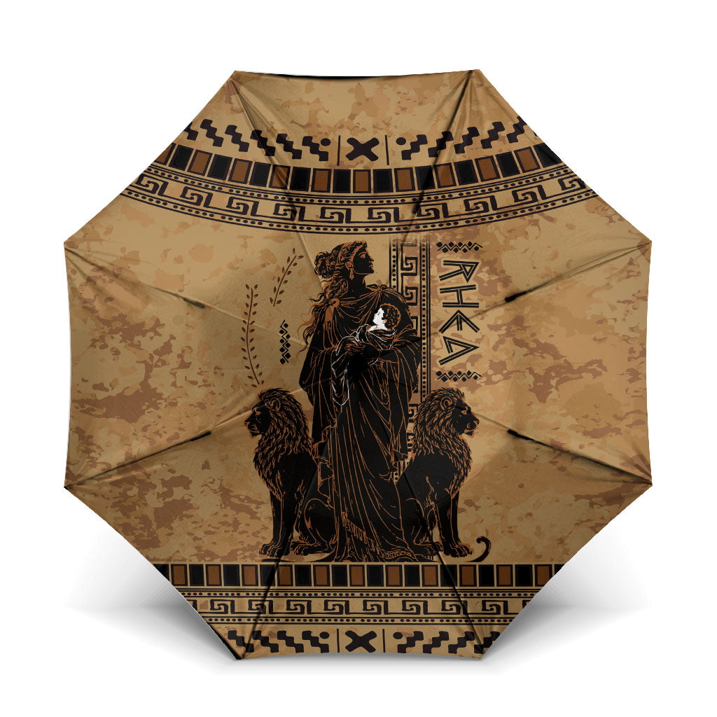 Rhea Mother Who Defied Destiny Umbrella Titaness Rhea Lions Greek Key Pottery Art