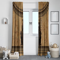 Rhea Mother Who Defied Destiny Window Curtain Titaness Rhea Lions Greek Key Pottery Art