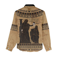 Rhea Mother Who Defied Destiny Women Casual Shirt Titaness Rhea Lions Greek Key Pottery Art