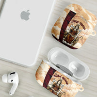 Rhea Titan Queen Mother Gods AirPods Case Goddess Rhea Throne Lions Greek Key Art