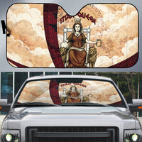 Rhea Titan Queen Mother Gods Auto Sun Shade Goddess Rhea Throne Lions Greek Key Art