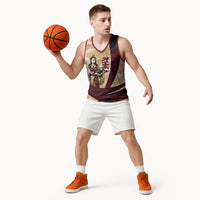Rhea Titan Queen Mother Gods Basketball Jersey Goddess Rhea Throne Lions Greek Key Art