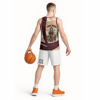 Rhea Titan Queen Mother Gods Basketball Jersey Goddess Rhea Throne Lions Greek Key Art