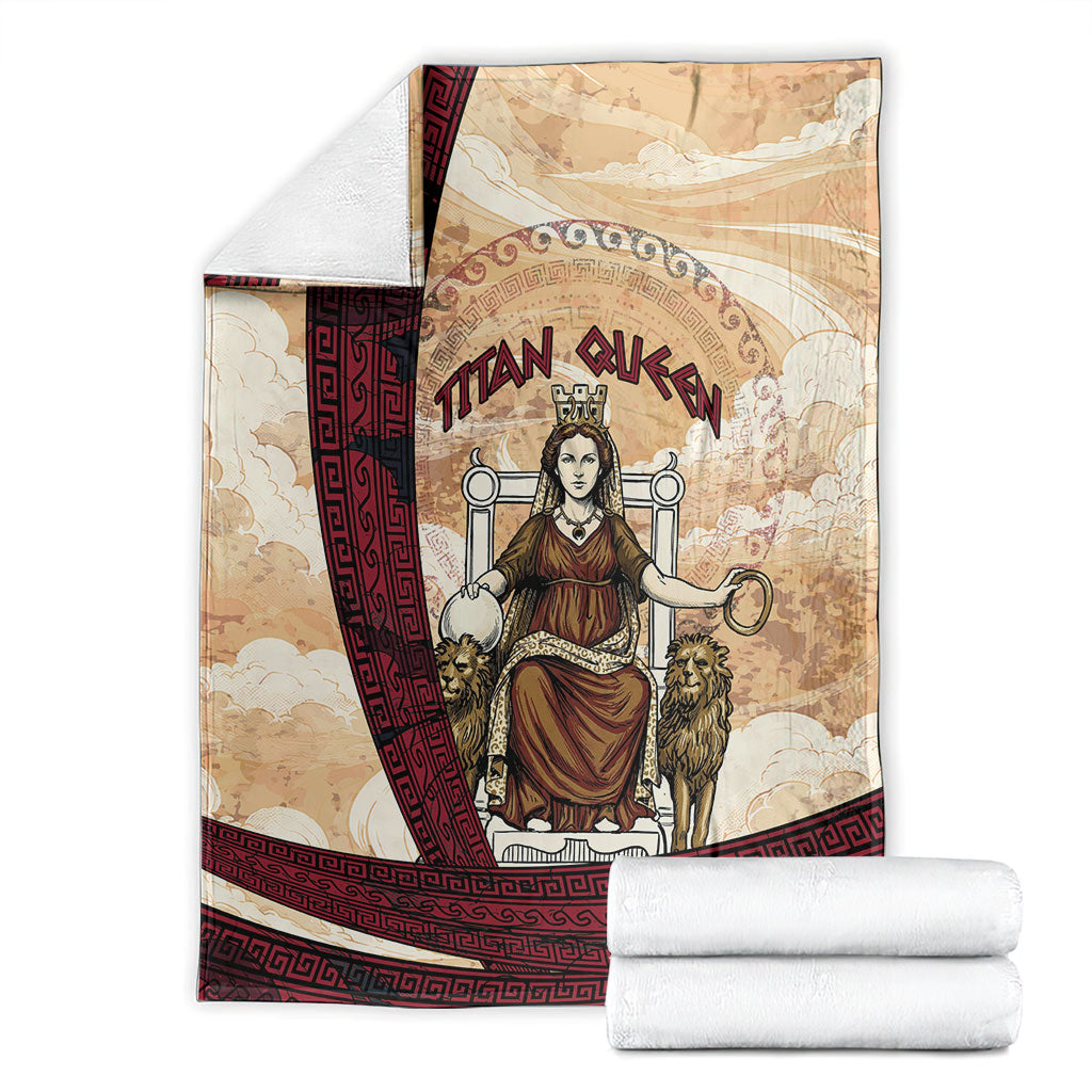 Rhea Titan Queen Mother Gods Blanket Goddess Rhea Throne Lions Greek Key Art